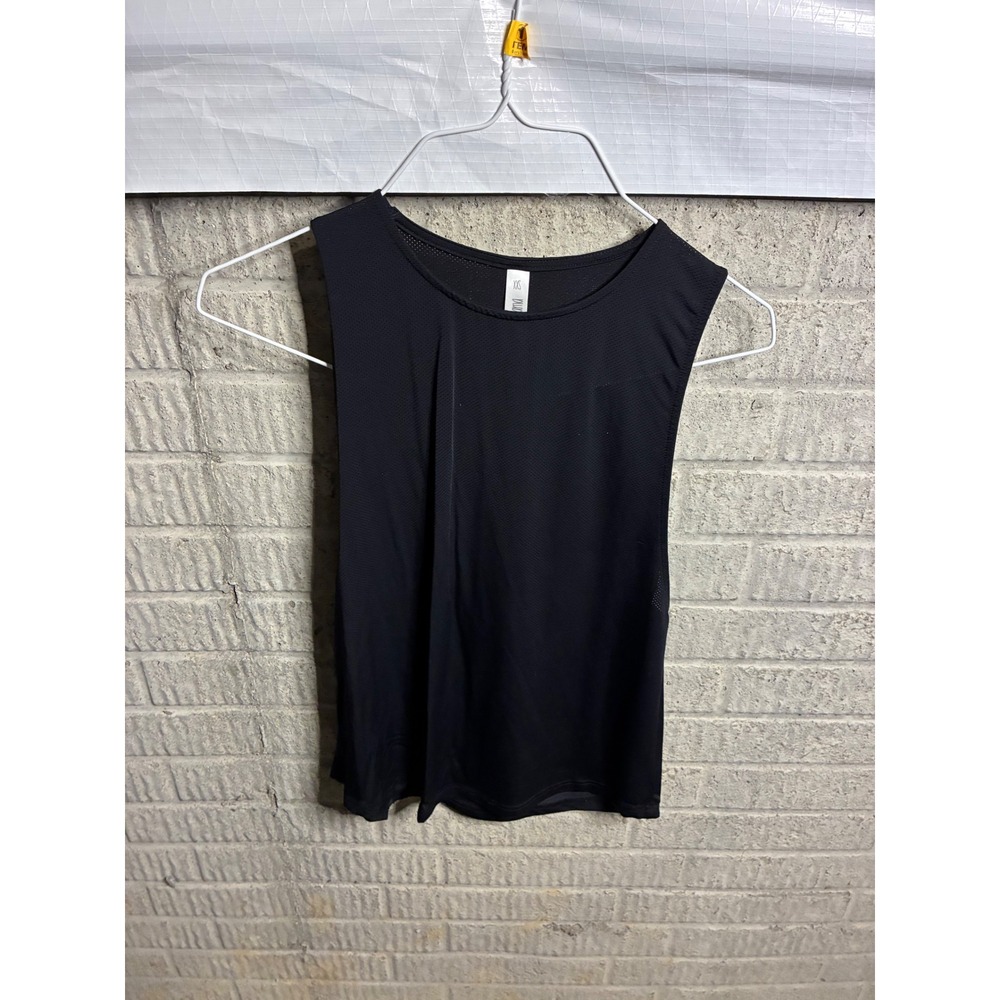 Latched Mama Black Sleeveless Athletic Tank Top XXS Mesh Workout Gym Activewear
